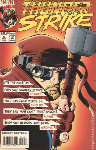 Thunder Strike Issue #5 February 1993 Comic Book