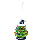 Patriots Ornament 4" LED Christmas Tree w/ Santa Hat