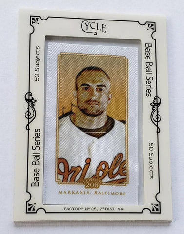 Orioles Nicholas Markakis 2010 Topps Cycle Baseball Series #47/50 Single Card