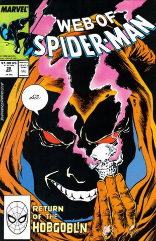 Web of Spider-Man Issue #38 May 1988 Comic Book