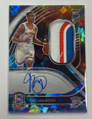 Thunder Theo Maledon 2020-21 Spectra No.212 #23/35 Autographed Relic Rookie Single Card