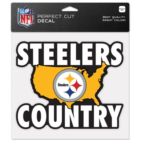 Steelers 8x8 DieCut Decal Color Slogan