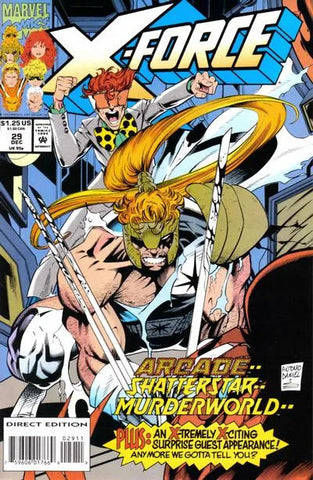 X-Force Issue #29 December 1993 Comic Book