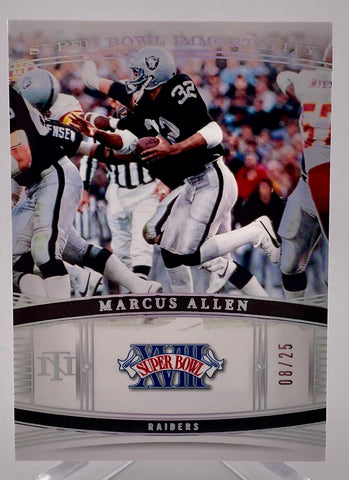 Raiders Marcus Allen 2023 Panini National Treasures No.SB-MAN #08/25 Single Card