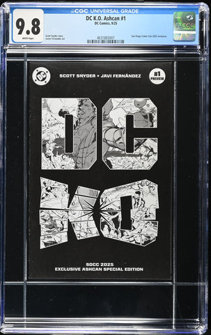 DC K.O. Ashcan Issue #1 September 2025 SDCC Exclusive CGC Graded 9.8 Comic Book