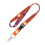 Clemson Lanyard Reversible Slogan