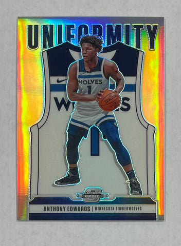 Timberwolves Anthony Edwards 2020-21 Panini Contenders Optic No.32 Prizm Rookie Single Card