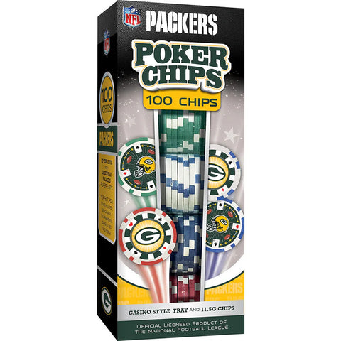 Packers 100-Piece Poker Chip Set