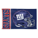 Giants 3x5 House Flag Deluxe Helmet NFL