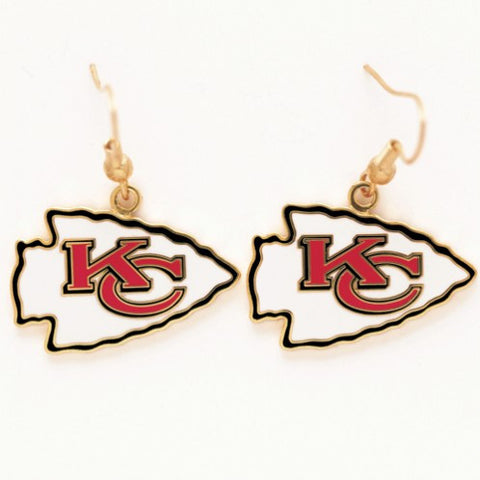 Chiefs Earrings Dangle Logo