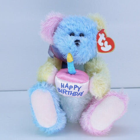 TY Beanie Baby Attic Treasures 8" - Surprise! the Birthday Bear 2000