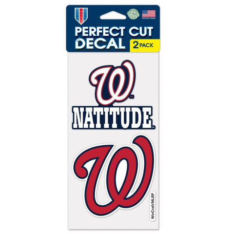 Nationals 4x8 2-Pack Decal Slogan