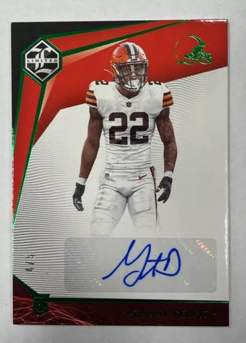 Browns Grant Delpit 2020 Limited No. 207 #4/5 Autographed Rookie Single Card