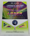 Timberwolves Jarrett Culver 2020 Panini 04/10 Rookie Gold Laser Autographs Autographed Single Card