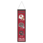 Buccaneers 8"x32" Wool Banner Evolution