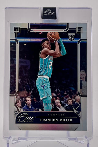 Hornets Brandon Miller 2023-24 Panini One & One No.137 #98/99 Rookie Single Card