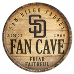 Padres Wood Sign Round 14" Fan Cave