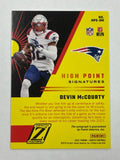 Patriots Devin McCourty 2021 Panini Zenith No.HPS-DM #04/10  Autographed Single Card