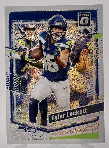 Seahawks Tyler Lockett 2023 Panini Rewards Donruss Optic No.180 SSP Sparkle Single Card