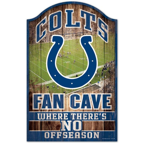 Colts Wood Sign 11x17 Fan Cave