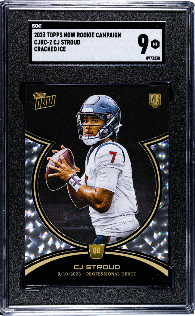 Texans CJ Stroud 2024 Topps Now No.CJRC-2 Cracked Ice Rookie SGC Grade JP Sports Texans CJ Stroud 2024 Topps Now No.CJRC-2 Cracked Ice Rookie SGC Grade JP Sports