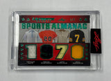 Arthur Ashe Frank Robinson Jack Nicklaus Phil Esposito 2021 Leaf Ultimate Sports No.USA-04 #1/4 Relic Single Card