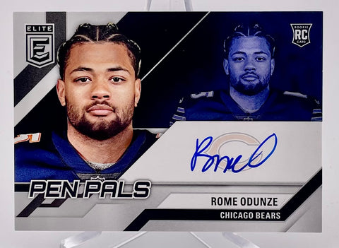 Bears Rome Odunze 2024 Donruss Elite No.PAL-ROD Autographed Rookie Single Card