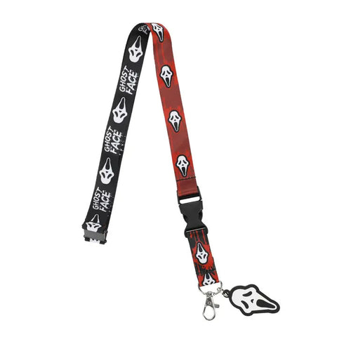 Ghost Face Mask Sublimated Lanyard