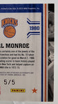 Knicks Earl Monroe 2010-11 Panini Limited No.10 #5/5 Autographed Relic Single Card