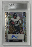 Purdue David Bell 2022 Leaf Flash Pre-Production 1/1 Kaleidoscope Leopard Autographed Rookie Single Card
