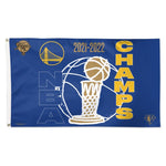 Warriors 2022 NBA Finals Champs 3x5 House Flag Deluxe