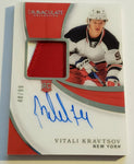 Rangers Vitali Kravtsov 2019-20 Immaculate #48/99 Material & Autographed Rookie Single Card