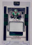 Jets Braelon Allen 2024 Panini One No.OOP-BAN #61/99 Relic Rookie Single Card