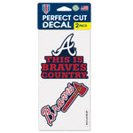 Braves 4x8 2-Pack Decal Slogan