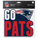 Patriots 8x8 DieCut Decal Color Slogan