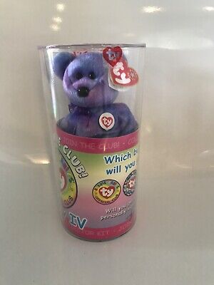 TY Beanie Baby 8.5" - Clubby 4 the Bear (w/ Sealed Complete Official Club Case) 2001