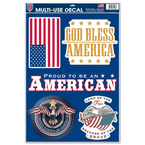 Patriotic 11x17 Cut Decal