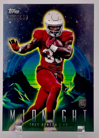 Cardinals Trey Benson 2024 Topps Midnight No.2 #067/149 Rookie Single Card