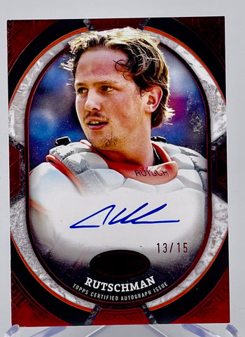 Orioles Adley Rutschman 2025 Topps Tier 1 No.TOS-AR #13/15 Autographed Single Card