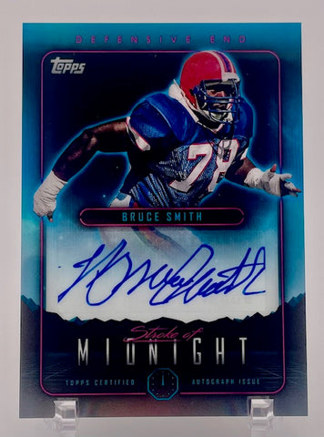 Bills Bruce Smith 2024 Topps Midnight No.SMA-BS Autographed Single Card
