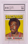 Bullets Earl Monroe 1971 Topps No.130 RGA Graded 10 Single Card