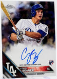 Dodgers Corey Seager 2016 Topps Chrome No.RA-CS Autographed Rookie Single Card