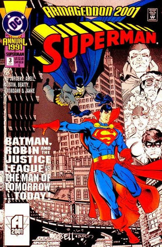 Superman Annual Issue #3 May 1991 Comic Book