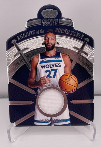 Timberwolves Rudy Gobert 2023-24 Panini Crown Royale No.KRT-GOB Die-Cut Relic Single Card