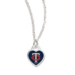 Twins Necklace w/ 3D Heart