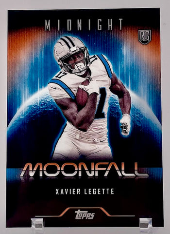 Panthers Xavier Legette 2024 Topps Midnight No.M-16 Case Hit Rookie Single Card