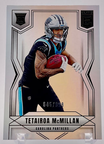 Panthers Tetairoa McMillan 2025 Panini Donruss Elite No.128 #645/999 Rookie Single Card