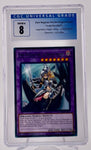 Yu-Gi-Oh Dark Magician Girl the Dragon Knight 2017 Legendary Dragon Decks No.LEDD-ENA36 Common 1st Edition CGC Graded 8 Single Card