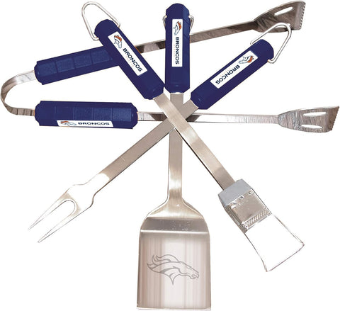 Broncos 4-Piece BBQ Set