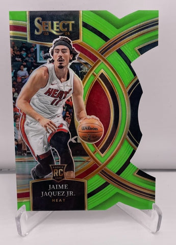 Heat Jaime Jaquez Jr 2023-24 Panini Select No.102 #74/75 Premier Die-Cut Rookie Single Card